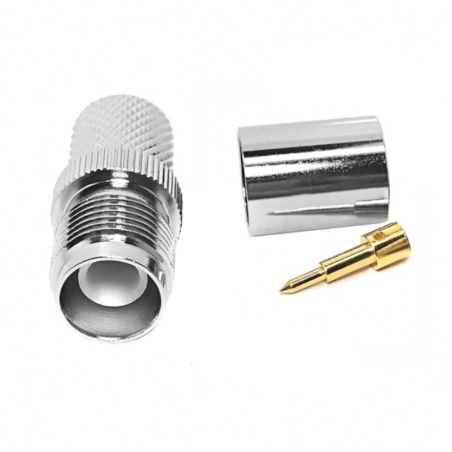 Złącze gniazdo TNC-RP na kabel LMR300 ZACISKANE