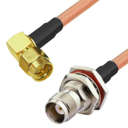 Kabel SMA wtyk RA / TNC gniazdo BH RG400 50cm