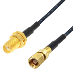 Pigtail SMA gniazdo / SMC gniazdo RG174 30cm