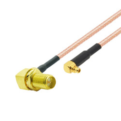 Pigtail MMCX wtyk RA-SMA RP gniazdo RA RG316 2m